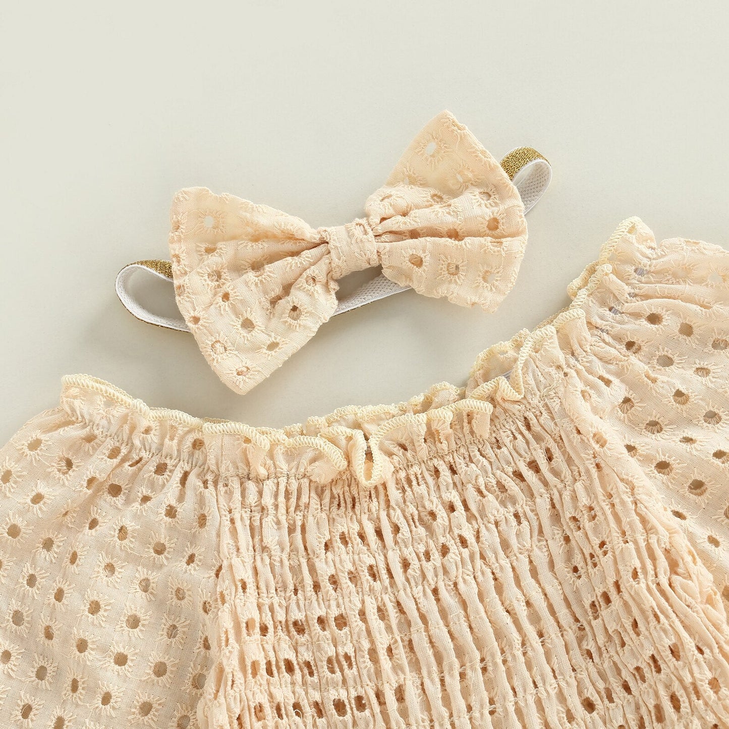 Conjunto de mono Ambre de manga larga y diadema