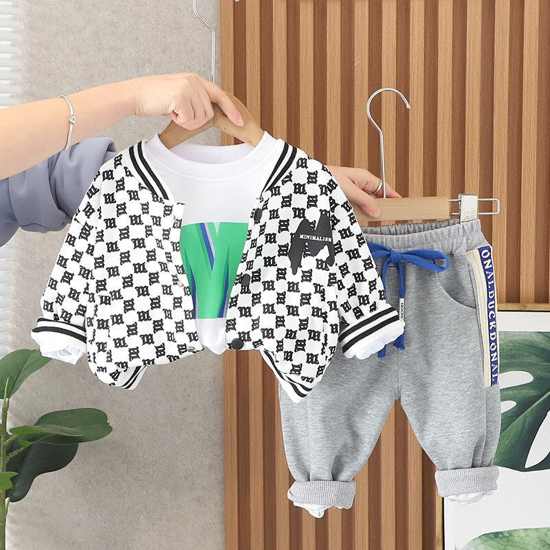 Conjunto de sudadera de béisbol para niños