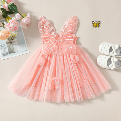 Vestido de alas de mariposa