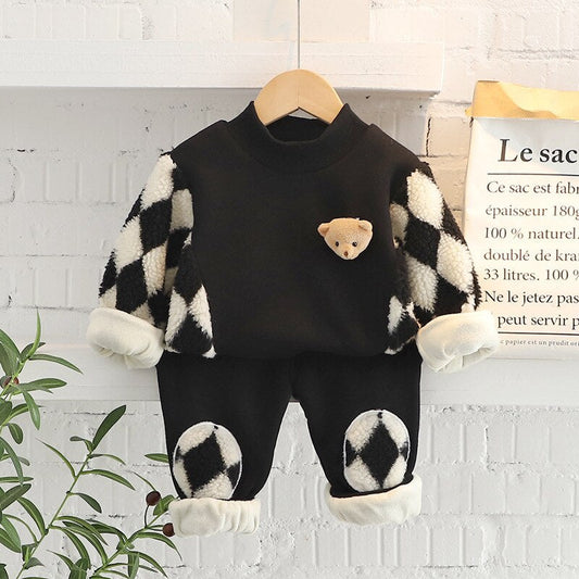 Conjunto de sudadera infantil de oso