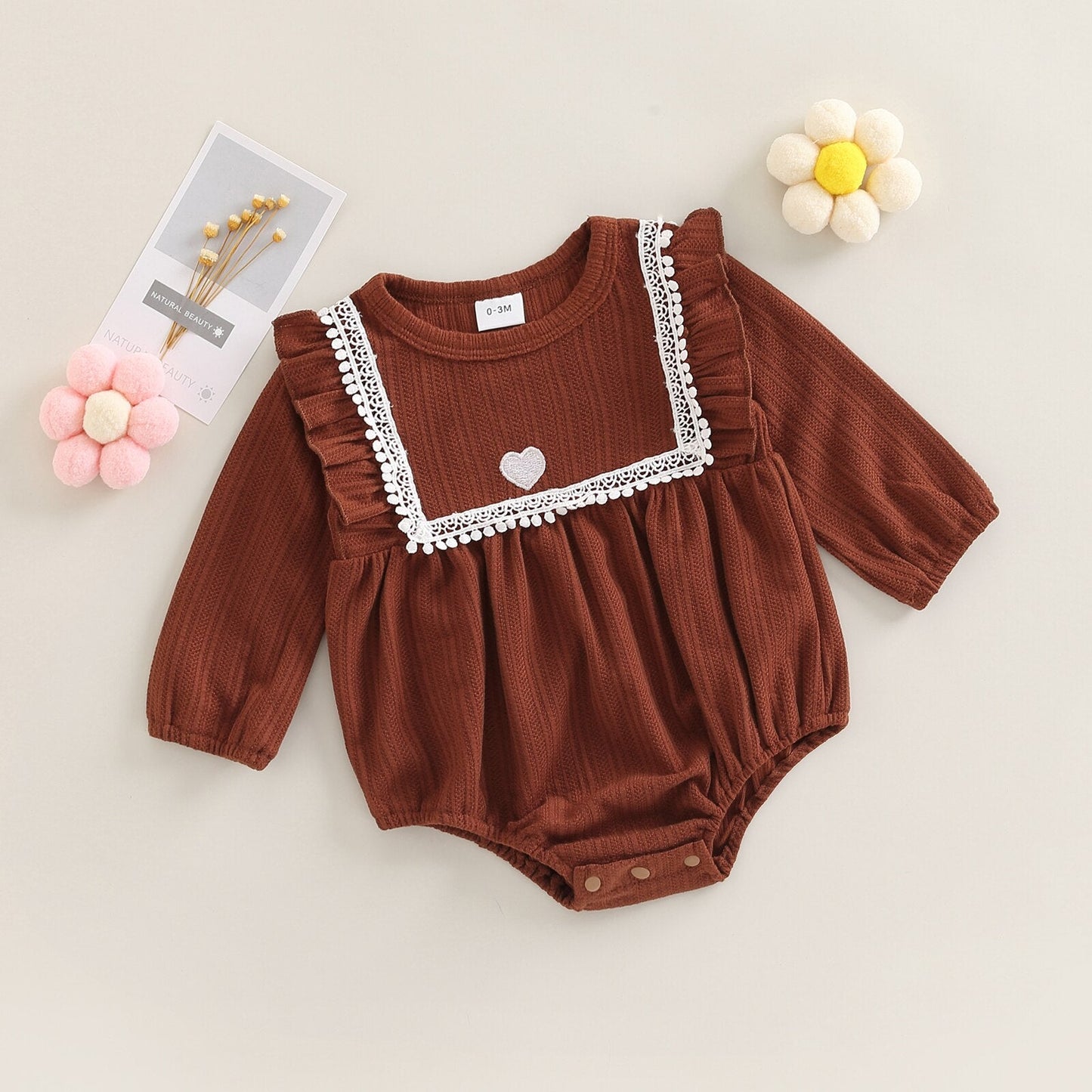 Body infantil marrón