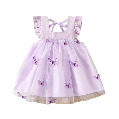 Vestido de tul con mariposas