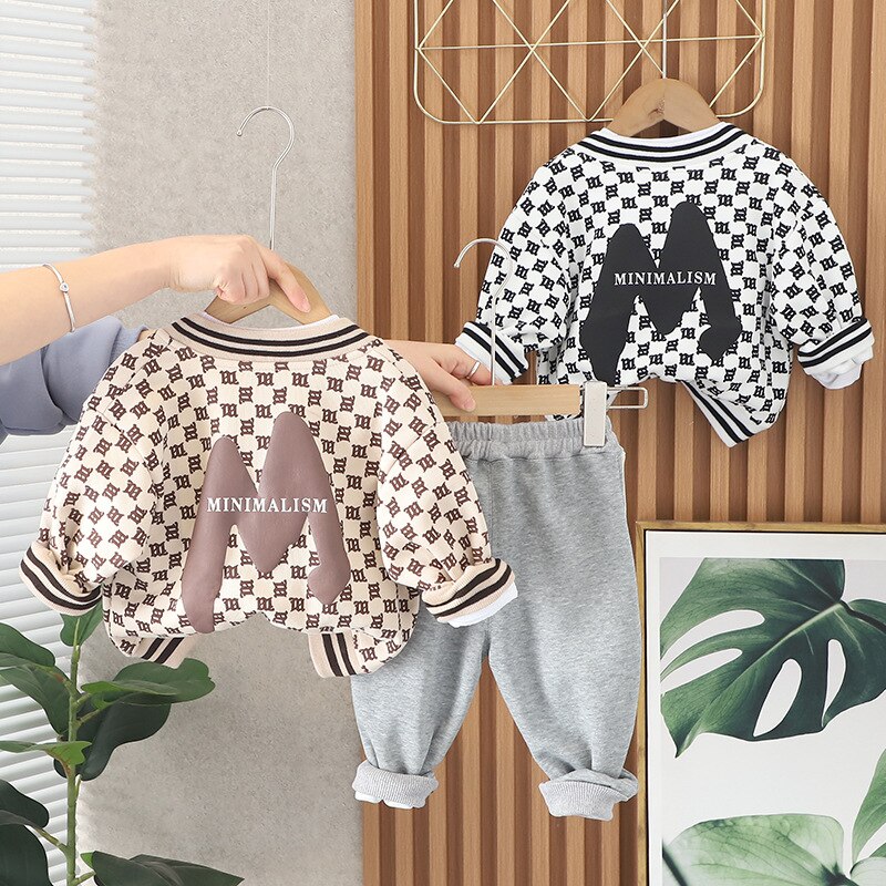 Conjunto de sudadera de béisbol para niños