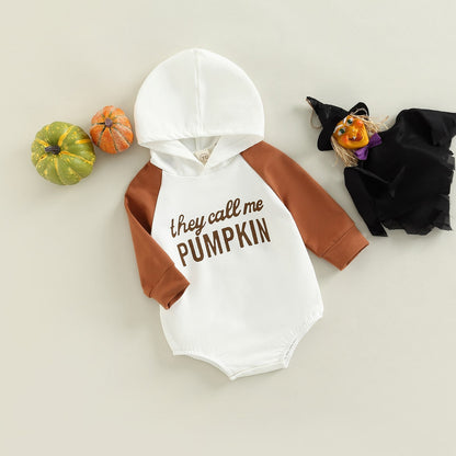 Body infantil con capucha de calabaza