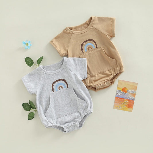 Body infantil con bolsillos arcoíris