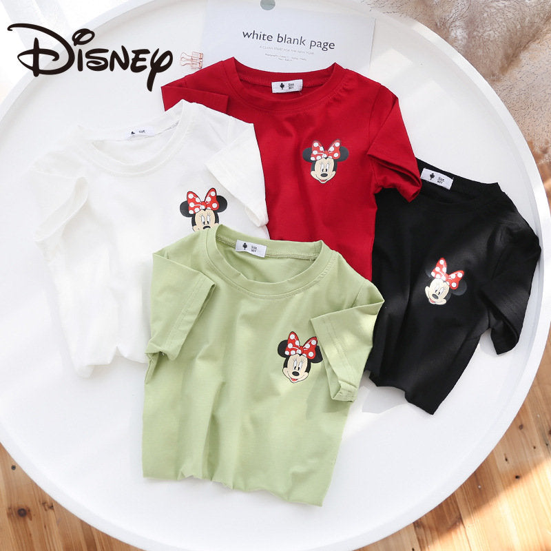 Camiseta de manga corta de Minnie de dibujos animados 