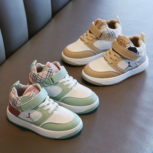 Zapatillas altas de baloncesto transpirables para niños 