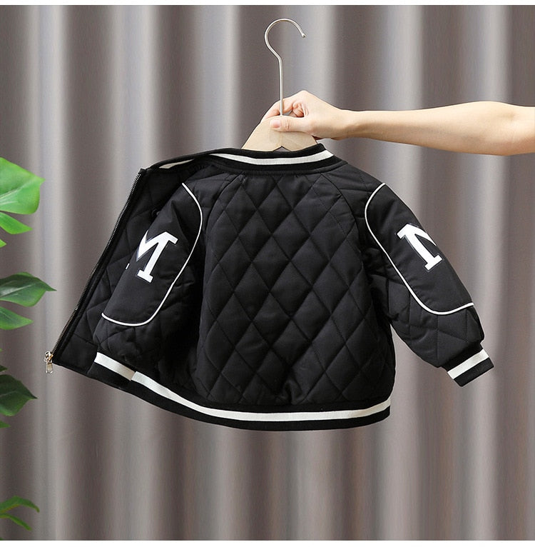Parkas deportivas gruesas de plumón para niños