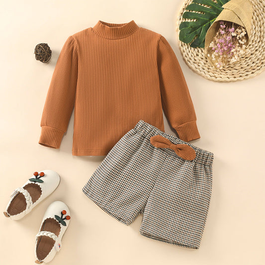 Conjunto de pantalones cortos de ajedrez