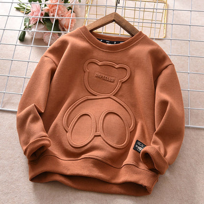 Sudadera con capucha de oso para niños