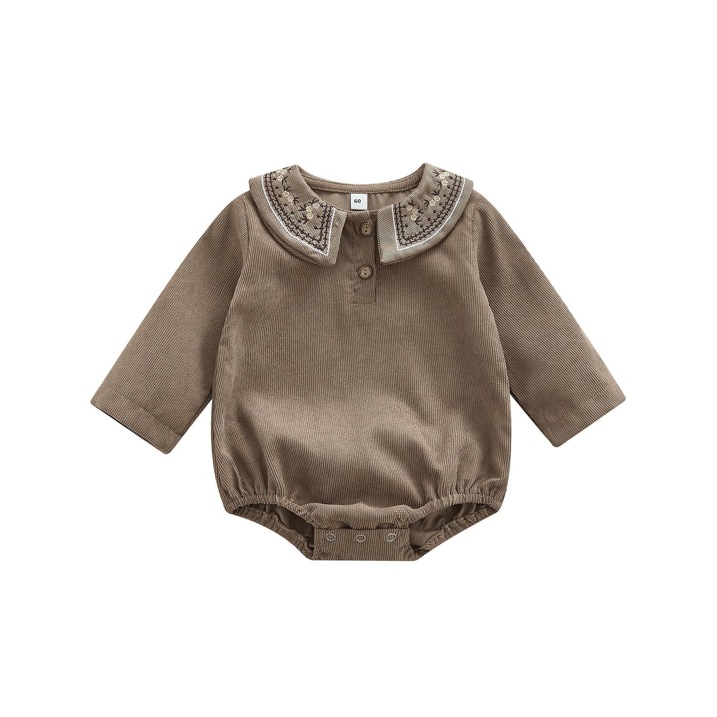 Bodysuit Embroidered Collar