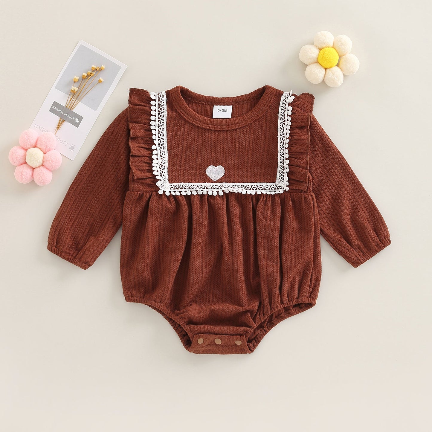 Body infantil marrón