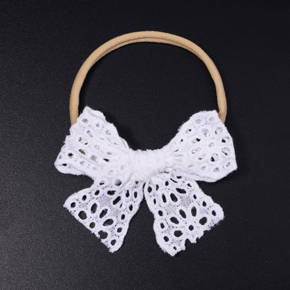 1 pieza de diademas de encaje con lazos para niños