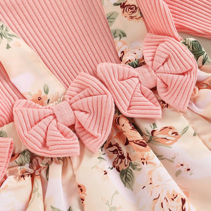 Body infantil con falda floral