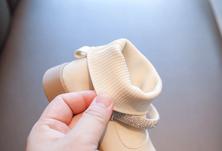 Botas con cierre brillante 