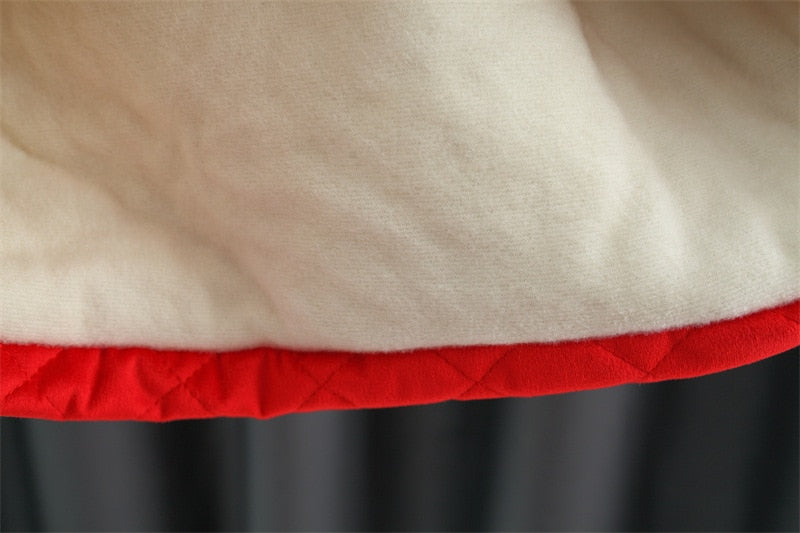 معاطف بغطاء للرأس، آذان كبيرة، مبطنة بالقطن، مخملية دافئة