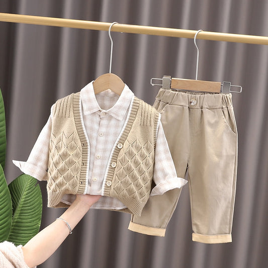 Conjunto infantil de 3 piezas con chaleco