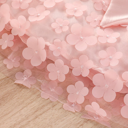 Vestido de flores rosas