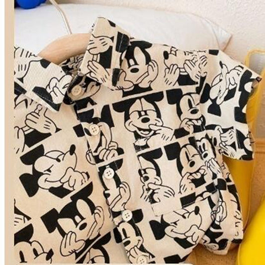 Camisa de manga larga de Mickey de dibujos animados