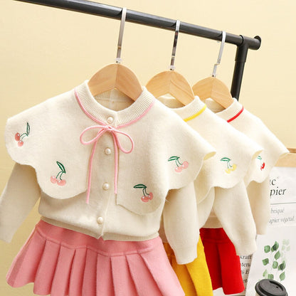 Conjunto de falda de cereza 