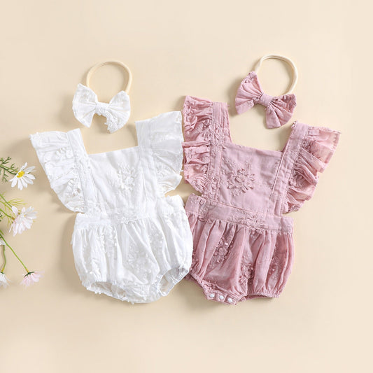 Body infantil floral + fajín