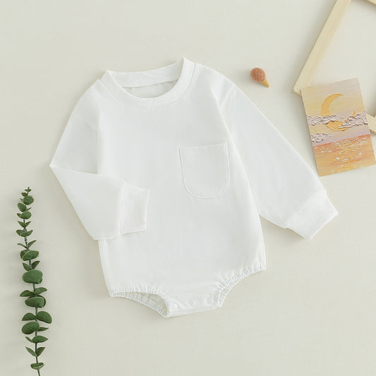 Body básico infantil con bolsillo
