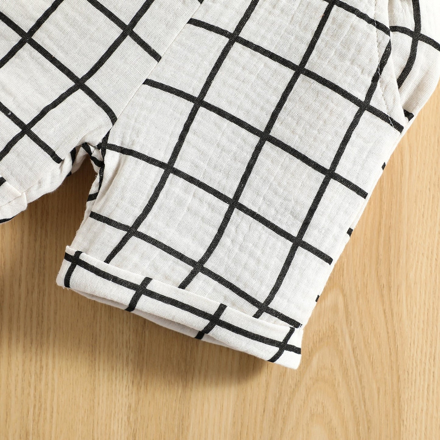 Conjunto de 2 piezas para bebé niño pequeño a cuadros