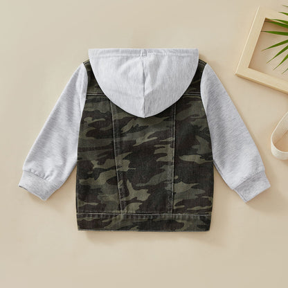 Botones de blusa infantil con capucha