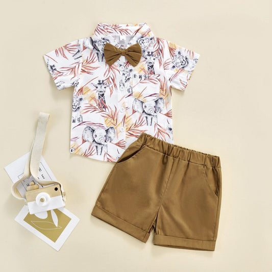 Conjunto de pajarita de zoológico