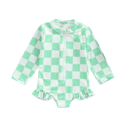 Body infantil a cuadros 