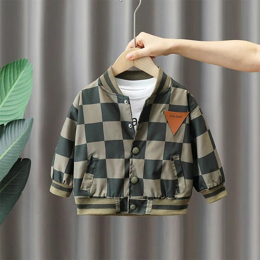 Chaqueta de cuadros para niños
