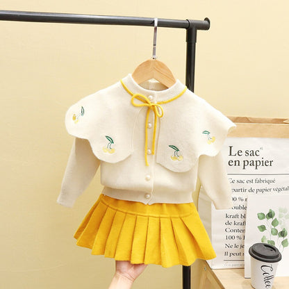 Conjunto de falda de cereza 