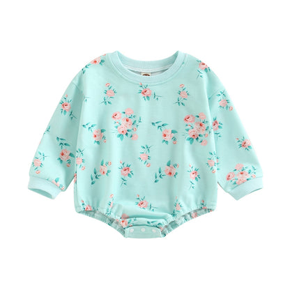 Body de bebé osito de peluche y flores