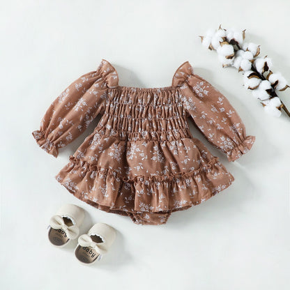 Cuerpo Infantil Flores Marrones