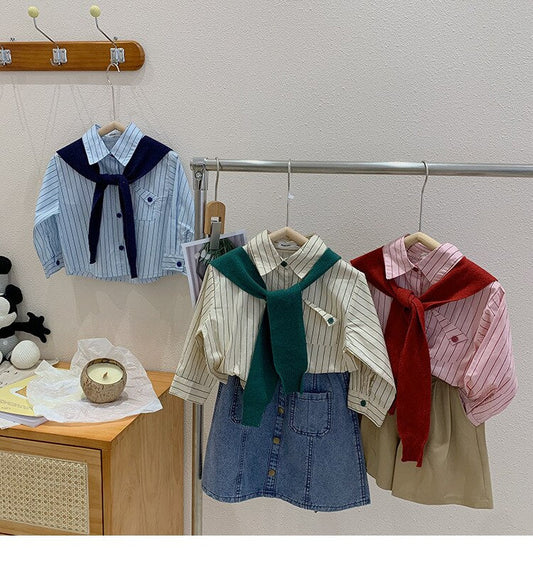 Blusa infantil de rayas