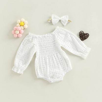 Conjunto de mono Ambre de manga larga y diadema