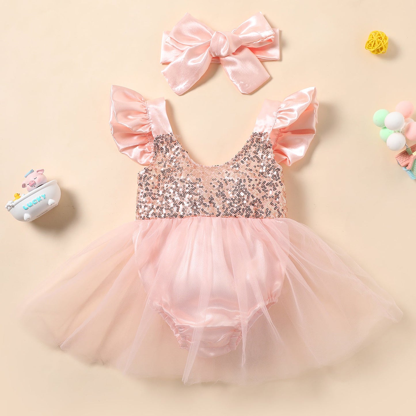 Vestido de tul body + lazo 