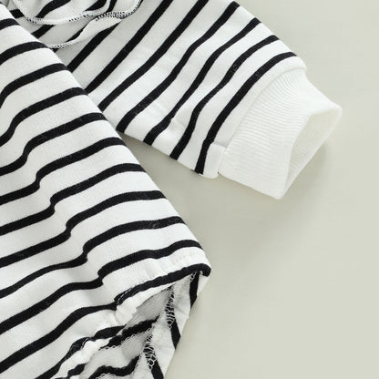 Body infantil de rayas + cinta para el pelo