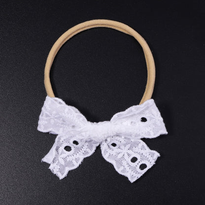 1 pieza de diademas de encaje con lazos para niños