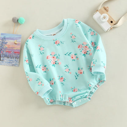 Body de bebé osito de peluche y flores