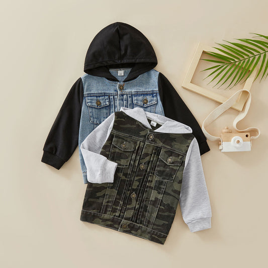 Botones de blusa infantil con capucha