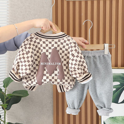 Conjunto de sudadera de béisbol para niños