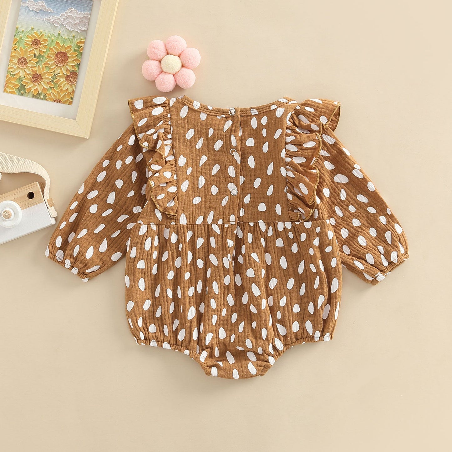 Body infantil marrón