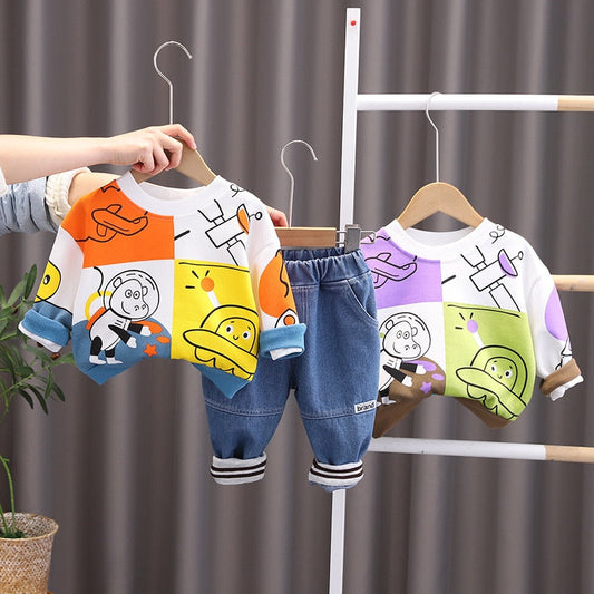 Conjunto de blusa infantil Colores