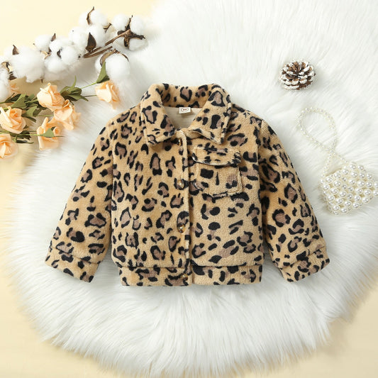 Abrigo infantil con estampado animal 