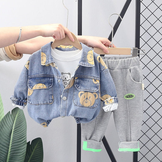 Conjunto de 3 piezas de oso 