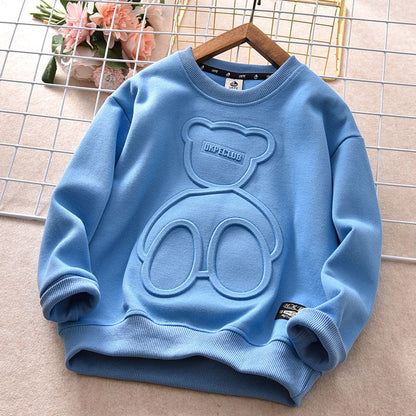 Sudadera con capucha de oso para niños