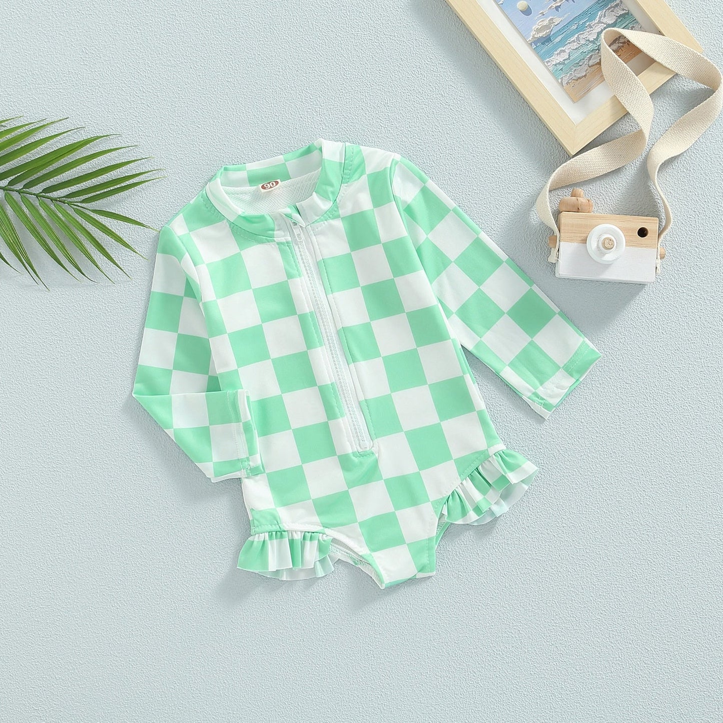 Body infantil a cuadros 