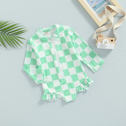 Body infantil a cuadros 