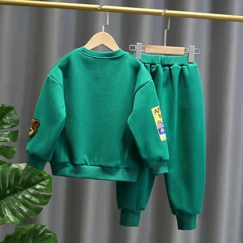 Conjunto de ropa deportiva para niños y niñas, 2 piezas